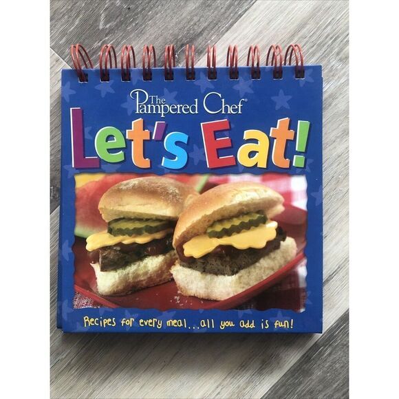 The Pampered Chef Childrens Cookbook "Let's Eat" Recipes For Every Meal Spiral - Picture 1 of 6